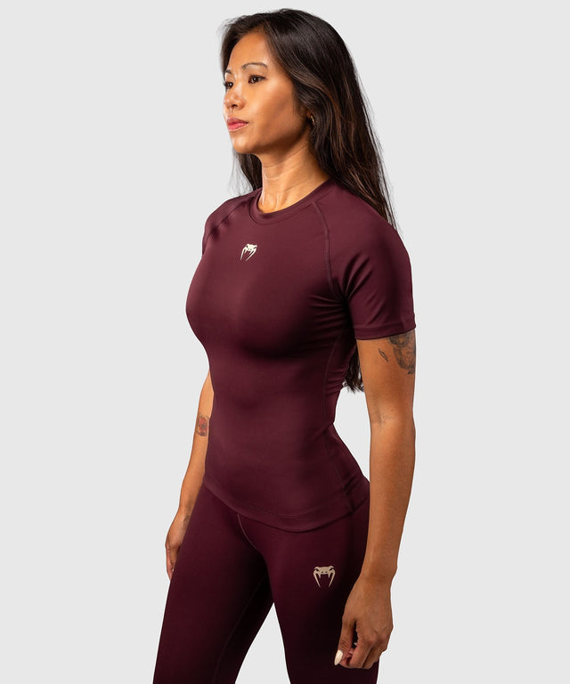 Venum Rashguard Talisman Kurzarm - Pflaume