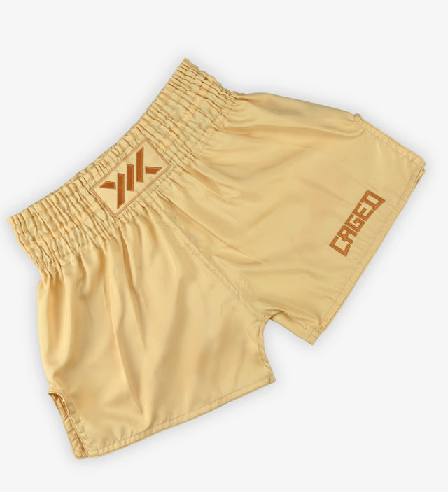 Caged Muay Thai Shorts Classic - Peach