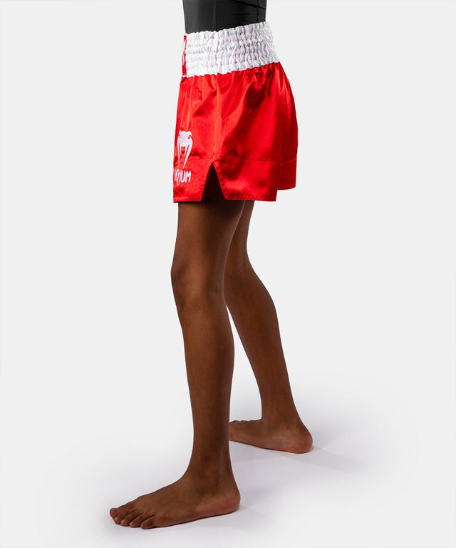 Venum Muay Thai Shorts Classic Kinder - Feuerrot