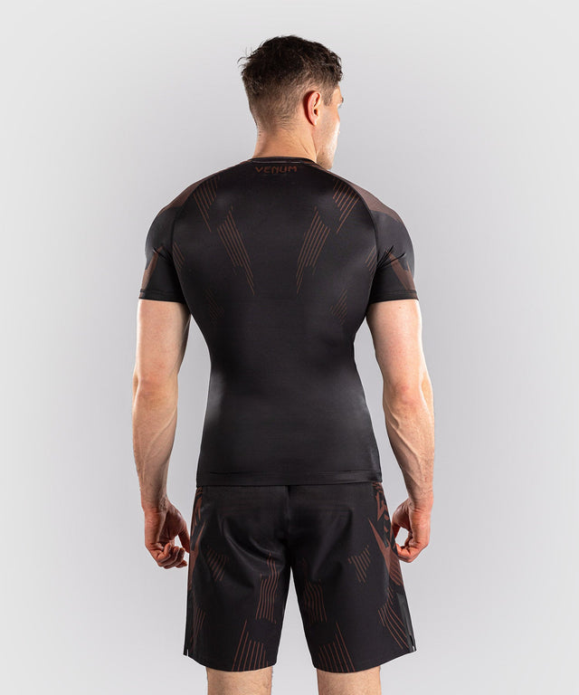 Venum Rashguard No-Gi 6.0 Kurzarm - Schwarz/Braun