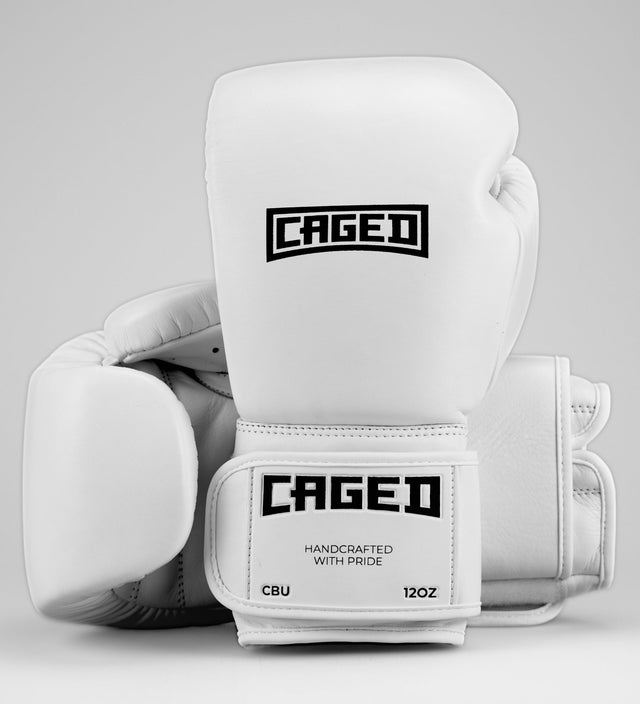 Caged Boxhandschuhe 'X' Series - Weiss/Schwarz