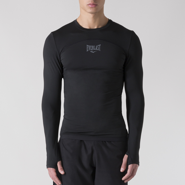 Everlast Rashguard Langarm - Schwarz