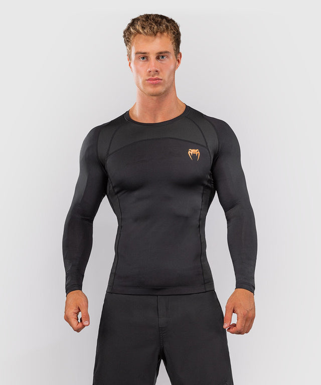 Venum Rashguard G-Fit Revolution Lange Ärmel - Schwarz/Kupfer