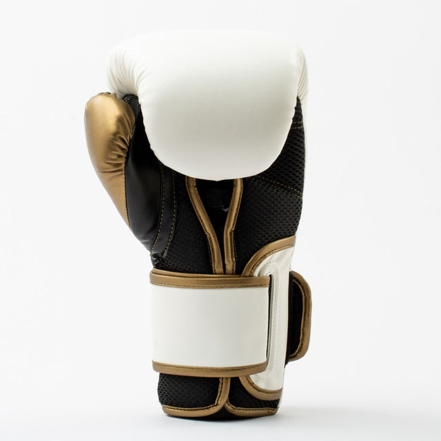 Everlast Boxhandschuhe Powerlock 2R – Weiss/Gold