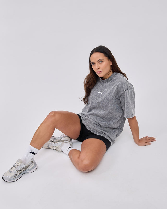 Caged Classic T-shirt - Washed Grau