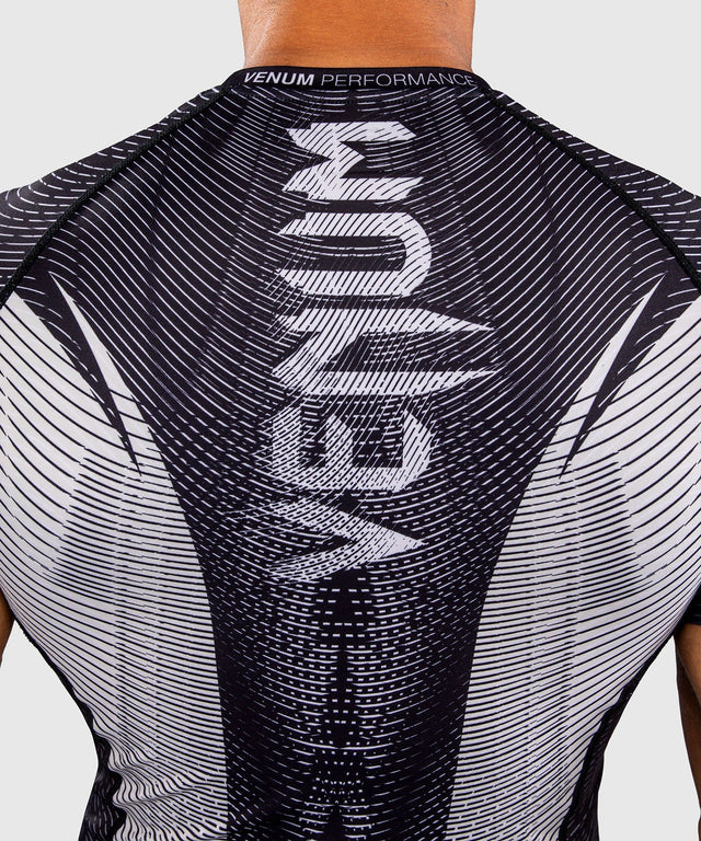 Venum Rashguard Galactic 3.0 Kurzarm - Offwhite/Schwarz