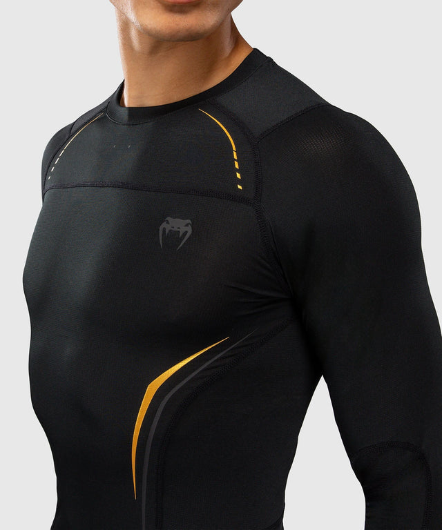 Venum Rashguard G-Core Lange Ärmel - Schwarz/Gold