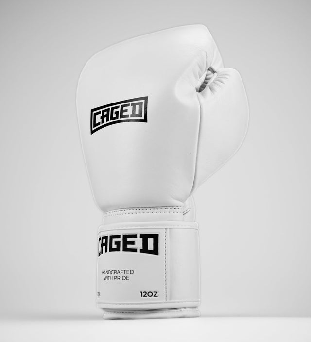 Caged Boxhandschuhe 'X' Series - Weiss/Schwarz