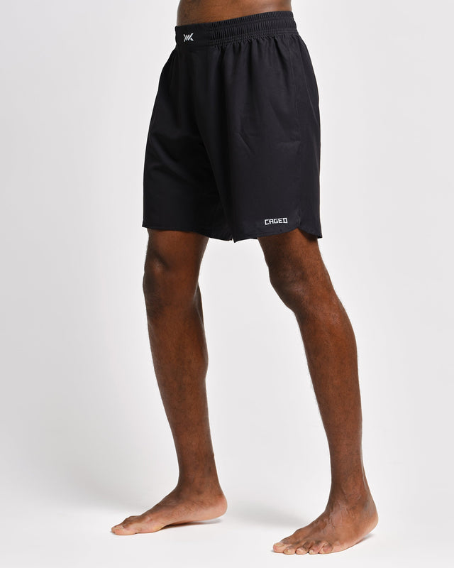 Caged MMA Shorts Tactical – Schwarz