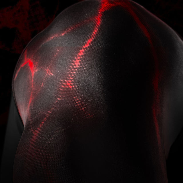 Hayabusa x UFC BJJ Rashguard Kurzarm - Schwarz/Rot