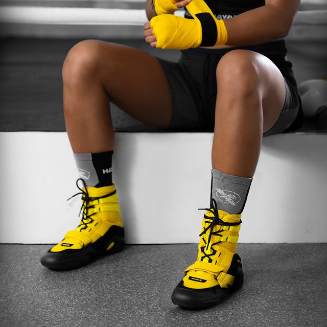 Hayabusa Boxschuhe Strike - Gelb/Schwarz
