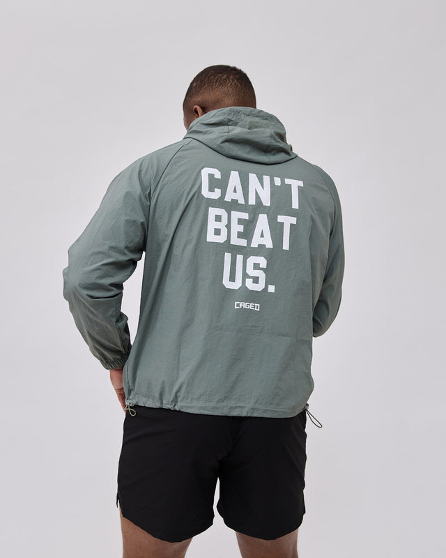 Caged Hooded Ultralight Windbreaker - Minze