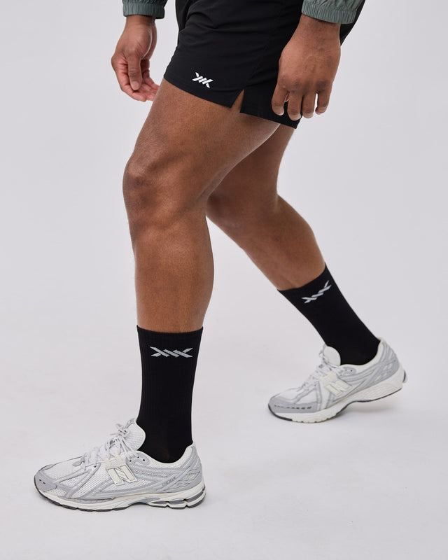 Caged Crew Socken – Schwarz