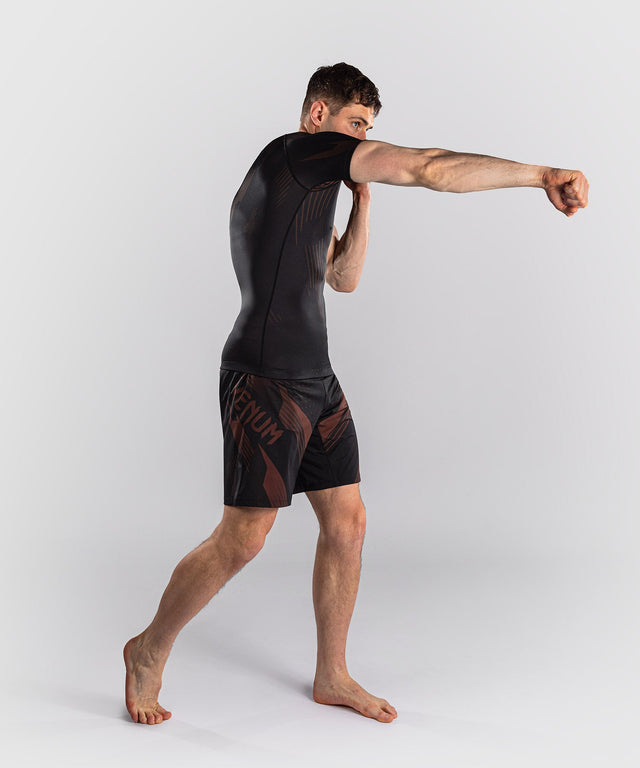 Venum Rashguard No-Gi 6.0 Kurzarm - Schwarz/Braun