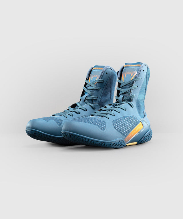 Venum Boxschuhe Elite Neo - Stahlblau/Orange