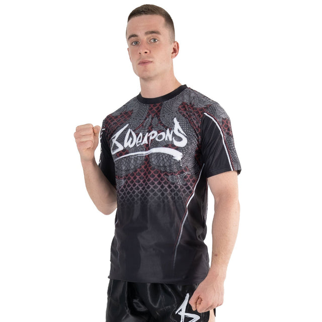 8 WEAPONS T-Shirt Naga Yant - Schwarz/Rot