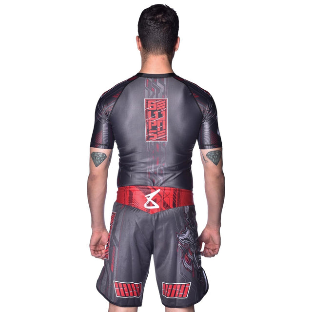 8 WEAPONS MMA Shorts Samurai 2.0 - Schwarz/Rot