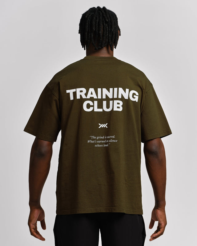 Caged T-Shirt Training Club - Kaki Grün