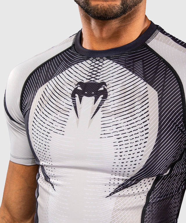 Venum Rashguard Galactic 3.0 Kurzarm - Offwhite/Schwarz