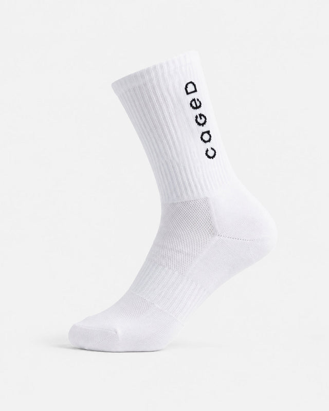 Caged Performance Socken - Weiß