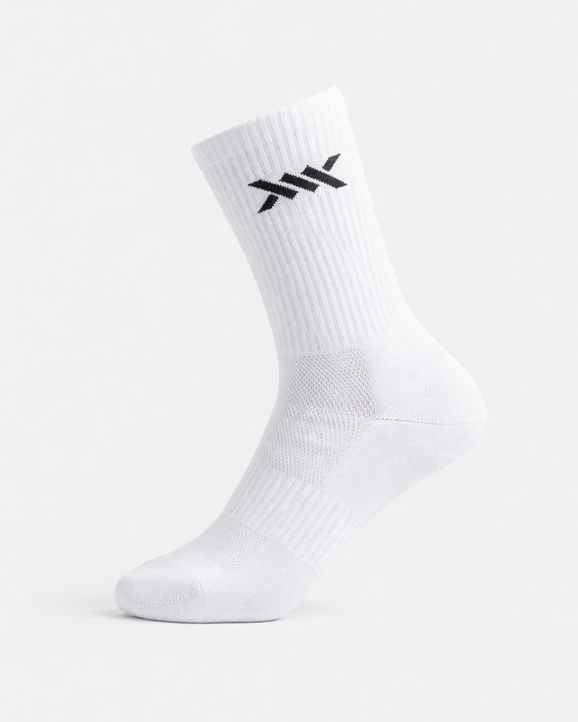 Caged Crew Socken - Weiss