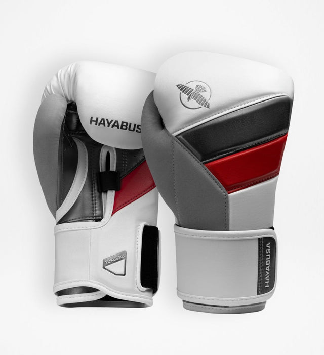 Hayabusa Boxhandschuhe T3 – Weiss/Rot