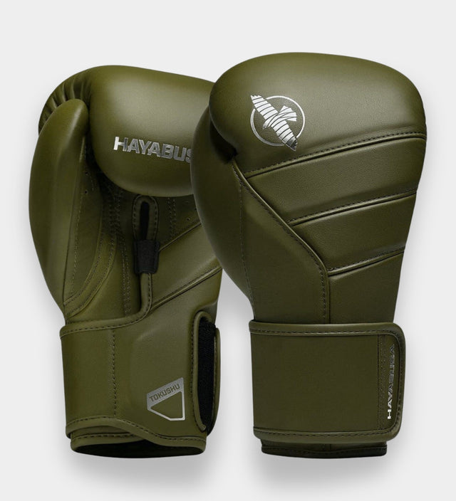 Hayabusa Boxhandschuhe T3 Kanpeki - Olivgrün