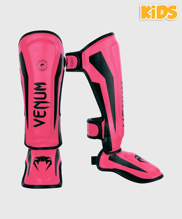 Venum Schienbeinschoner Elite Kinder – Neon Pink