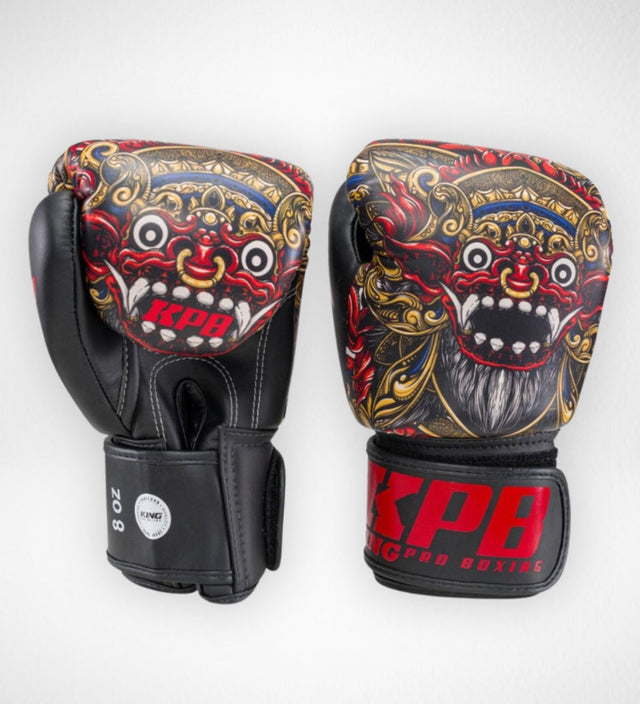 King Pro Boxing Boxhandschuhe BG Baron - Schwarz/Rot/Gold