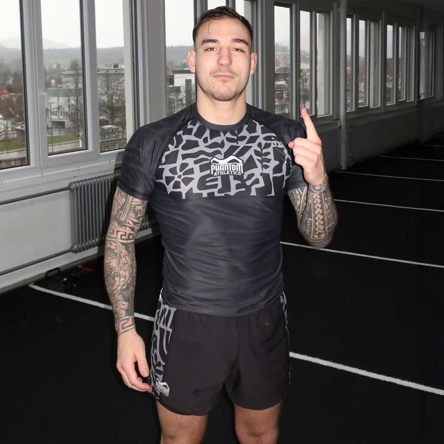 Phantom Athletics Rashguard Groundgame - Schwarz/Grau