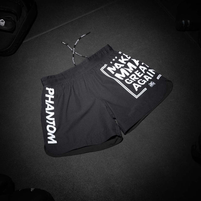 Phantom Athletics MMA Shorts Fusion-R Make MMA Great Again - Schwarz