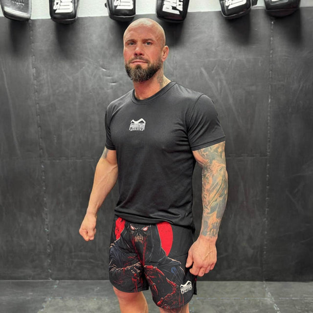 Phantom Athletics MMA Shorts Fusion-R Bloodshade - Schwarz/Rot