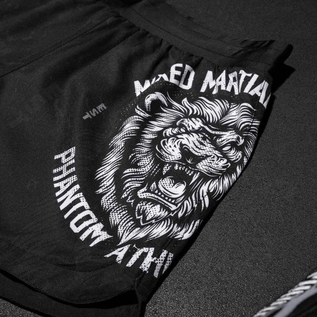 Phantom Athletics MMA Shorts Fusion Lionheart - Schwarz