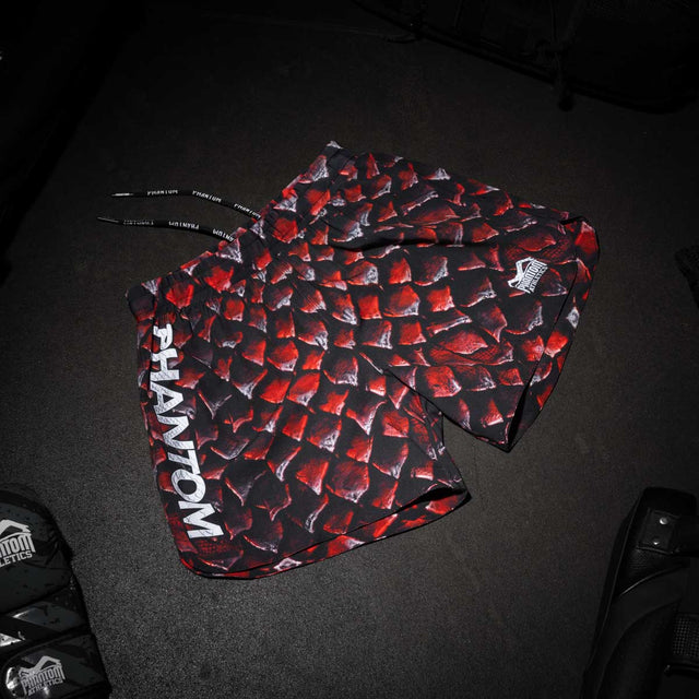 Phantom Athletics MMA Shorts Fusion Red Dragon - Rot