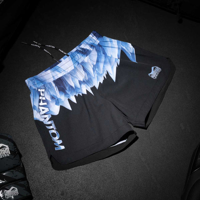 Phantom Athletics MMA Shorts Fusion-R Iceman - Schwarz/Blau