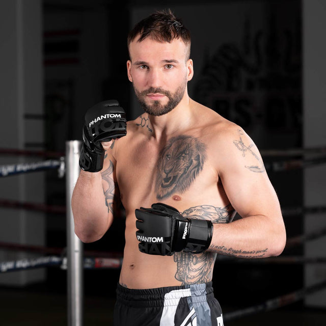 Phantom Athletics MMA Handschuhe Apex Hybrid - Schwarz