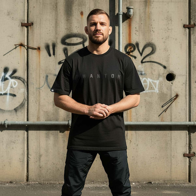 Phantom Athletics T-Shirt Vantage Oversize - Schwarz