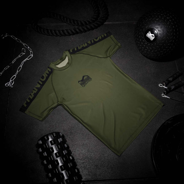Phantom Athletics Rashguard EVO Apex Kurzarm - Army