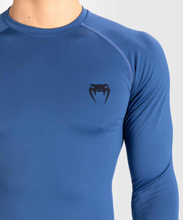 Venum Rashguard Contender Lange Ärmel - Blau