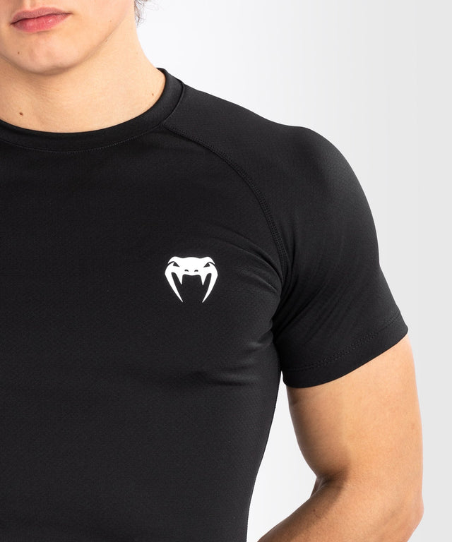 Venum Rashguard Contender Kurze Ärmel - Schwarz/Weiss