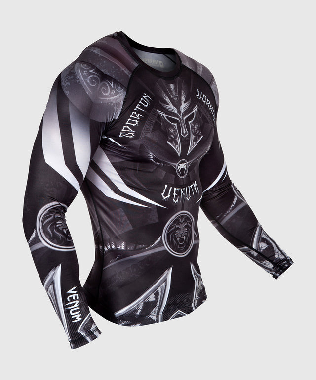 Venum Rashguard Gladiator 3.0 - Schwarz/Grau/Weiß