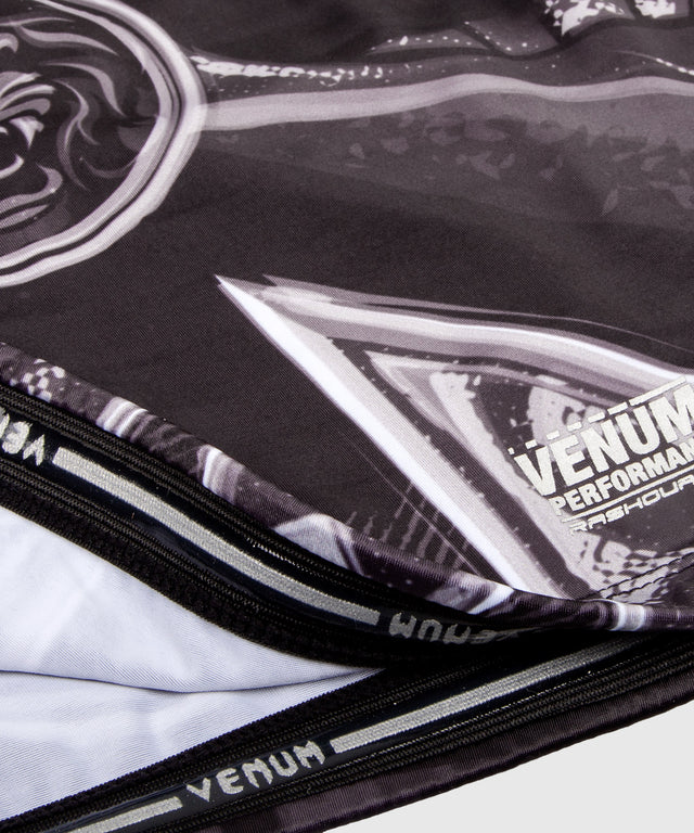 Venum Rashguard Gladiator 3.0 - Schwarz/Grau/Weiß