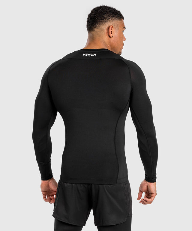 Venum Rashguard Attack Lange Ärmel - Schwarz/Grau