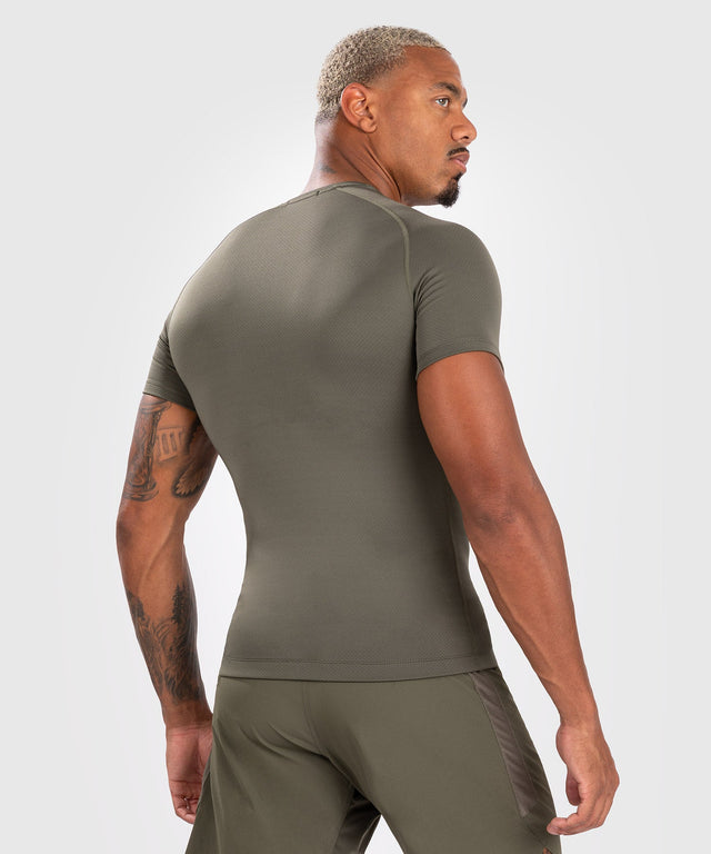 Venum Rashguard Contender Kurze Ärmel - Khaki Grün