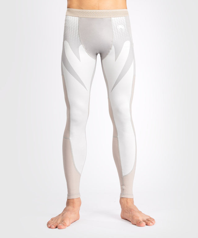 Venum Compression Pants Attack - Weiss/Grau