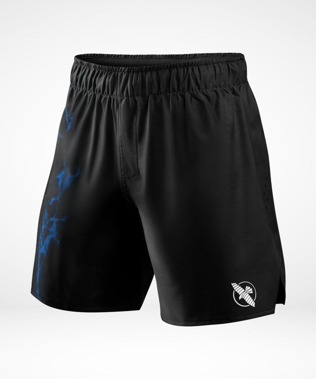 Hayabusa UFC BJJ Grappling-Shorts - Schwarz/Blau