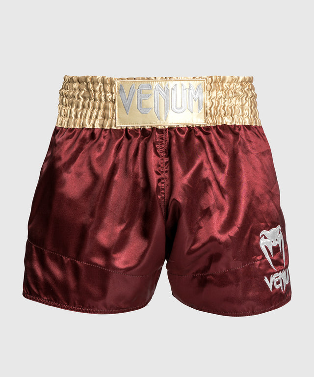 Venum Muay Thai Shorts Classic 2.0 - Rot/Gold/Weiss