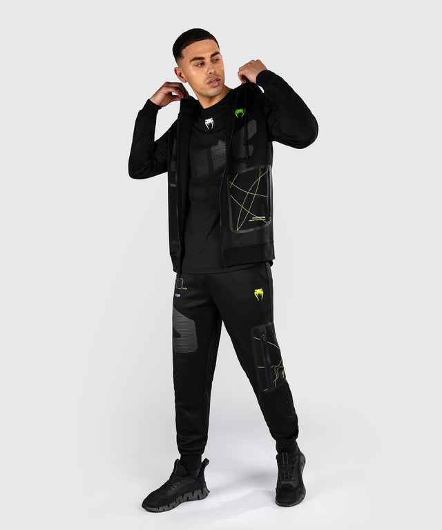 Venum Training Camp 4.0 Full-Zip Hoodie – Schwarz/Neongrün