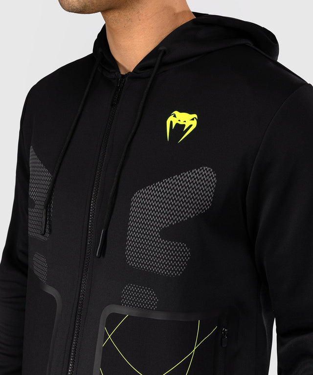Venum Training Camp 4.0 Full-Zip Hoodie – Schwarz/Neongrün