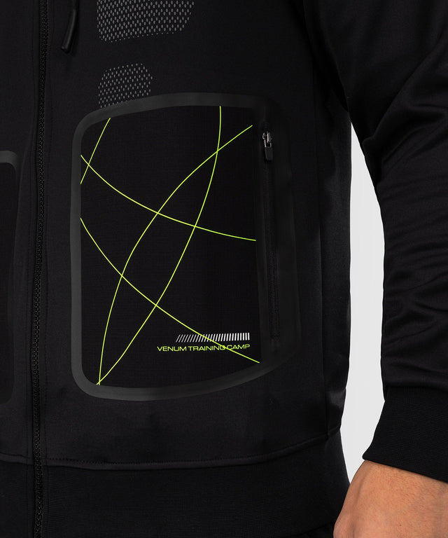 Venum Training Camp 4.0 Full-Zip Hoodie – Schwarz/Neongrün